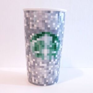 Rare Starbucks Rodarte Pixelated Ceramic Tumbler